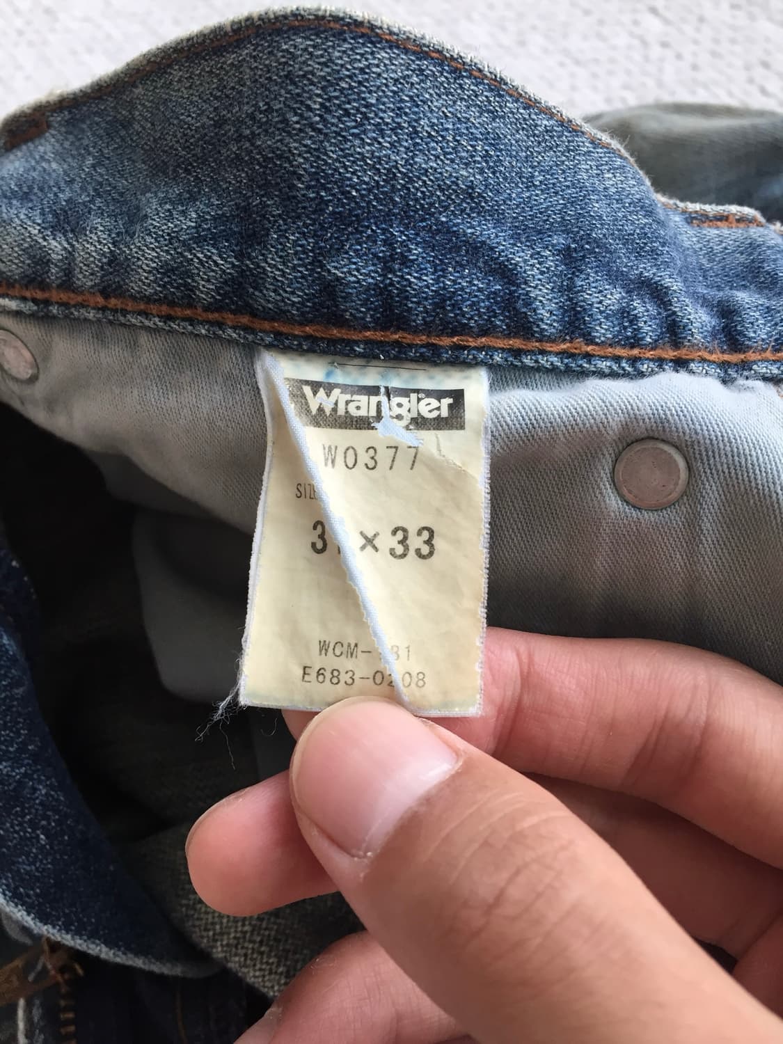 00‘s wrangler 랭글러 부츠컷 데님 굿에이징 굿사이즈 상품이미지7