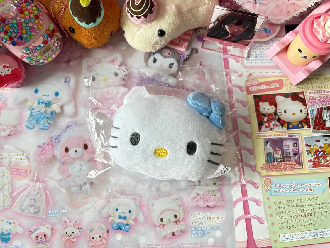 헬로키티 날개 천사 간호사 거울 키링 상품이미지1