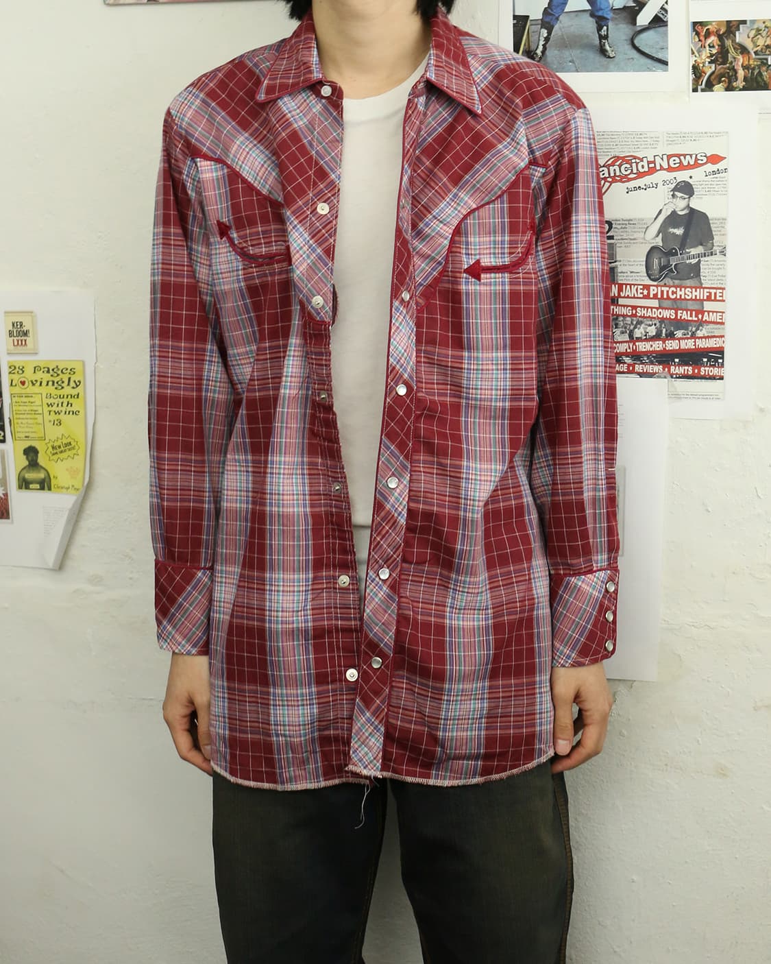  H Bar C 체크 웨스턴 셔츠 상품이미지4