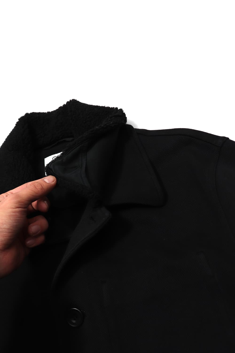 COS 디태처블 칼라 트윌 재킷 size L 상품이미지9