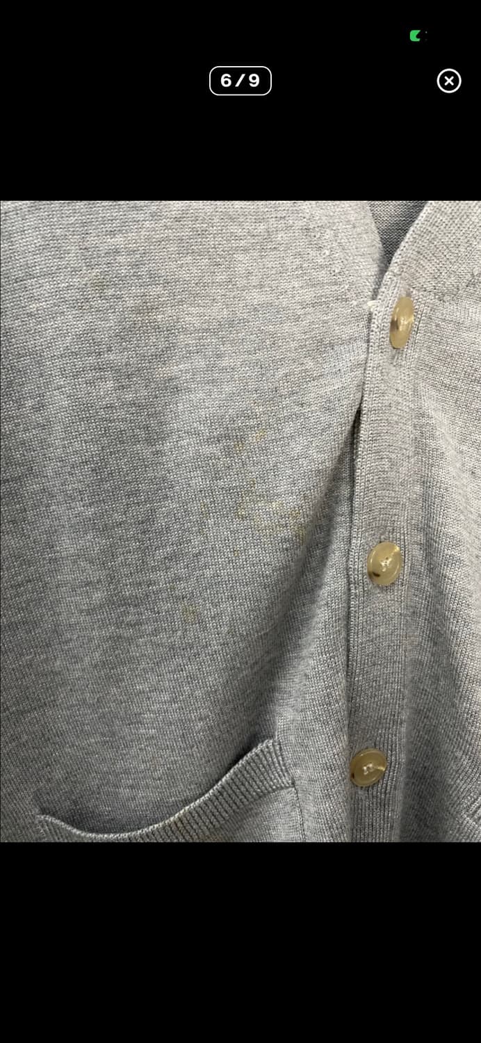 메종키츠네 폭스패치 그레이 가디건 A3590 상품이미지6