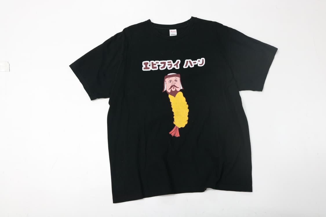 새우튀김 캐릭터 그래픽 반팔티셔츠 상품이미지3