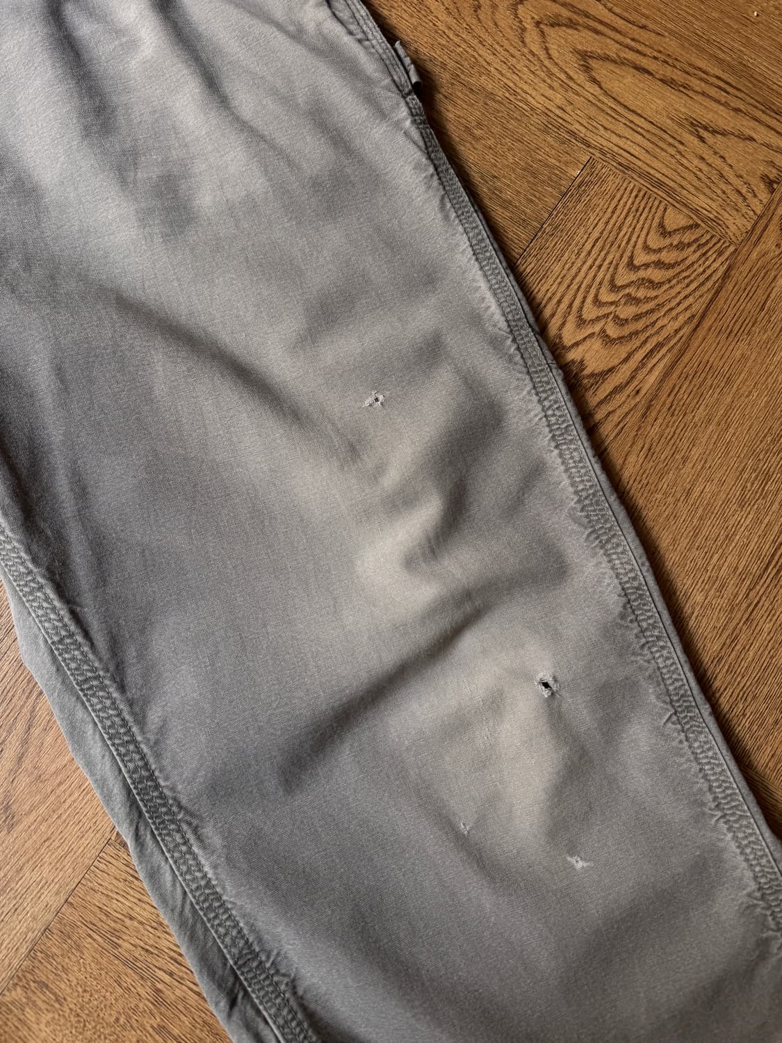 [38]칼하트 USA 빈티지 페이딩 FAT 라이트 캔버스 싱글니 워크팬츠 상품이미지5