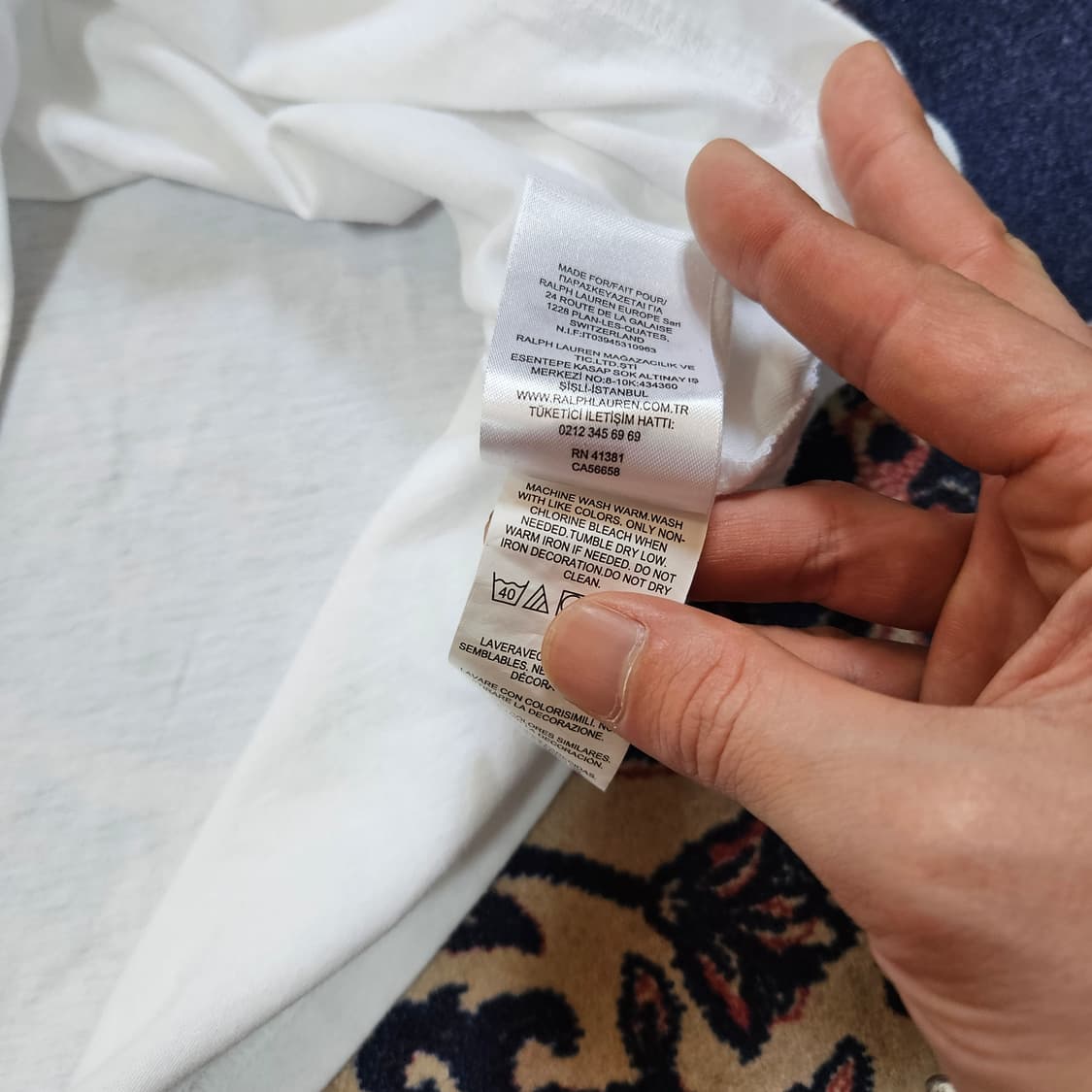 폴로랄프로렌 시그니쳐 포니 자수 라운드넥 티셔츠 S 상품이미지8