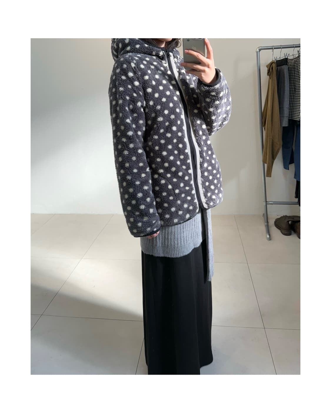 빈티지 도트 리버서블 자켓 상품이미지2