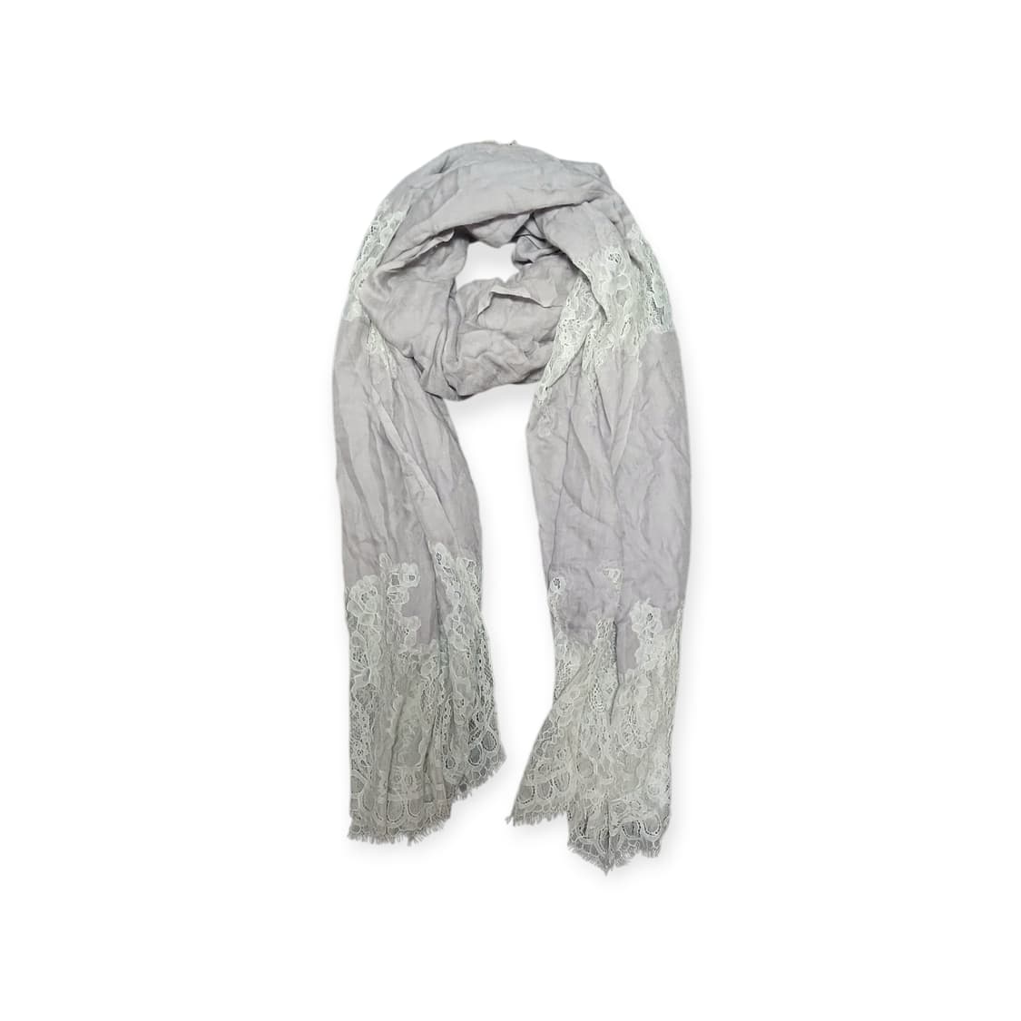 모리걸 그레이 레이스 스카프  상품이미지1