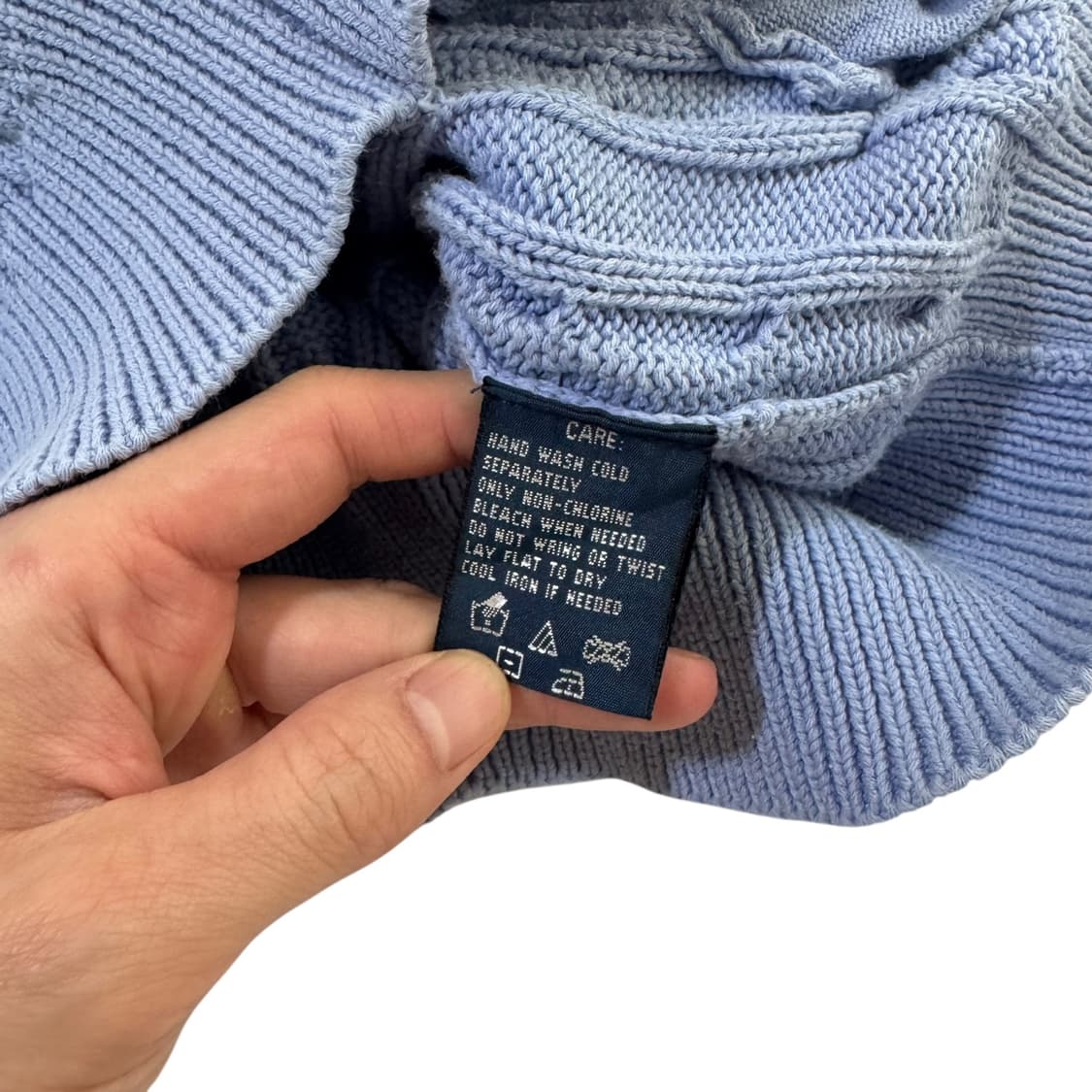 여성 폴로 랄프로렌 소라색 꽈배기 니트집업 상품이미지5