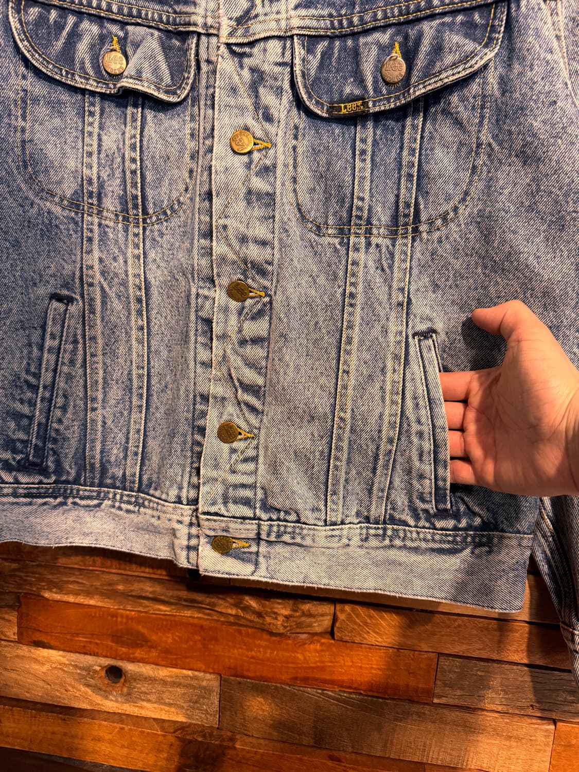 80s Lee Denim Trucker Jacket Made In USA 상품이미지5