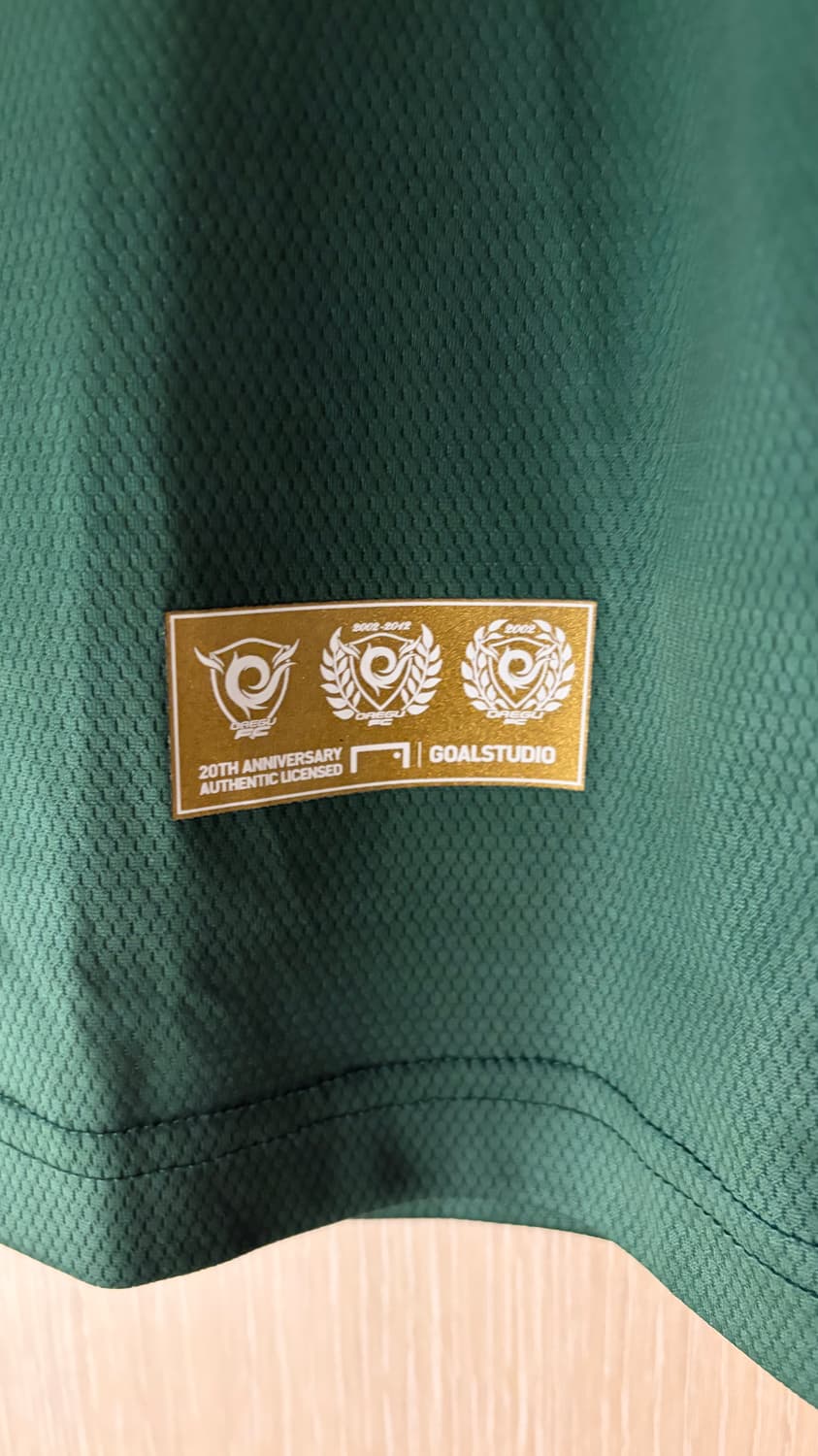 (L) 2022 대구fc ACL 어센틱 어웨이 gk유니폼 새상품 상품이미지5