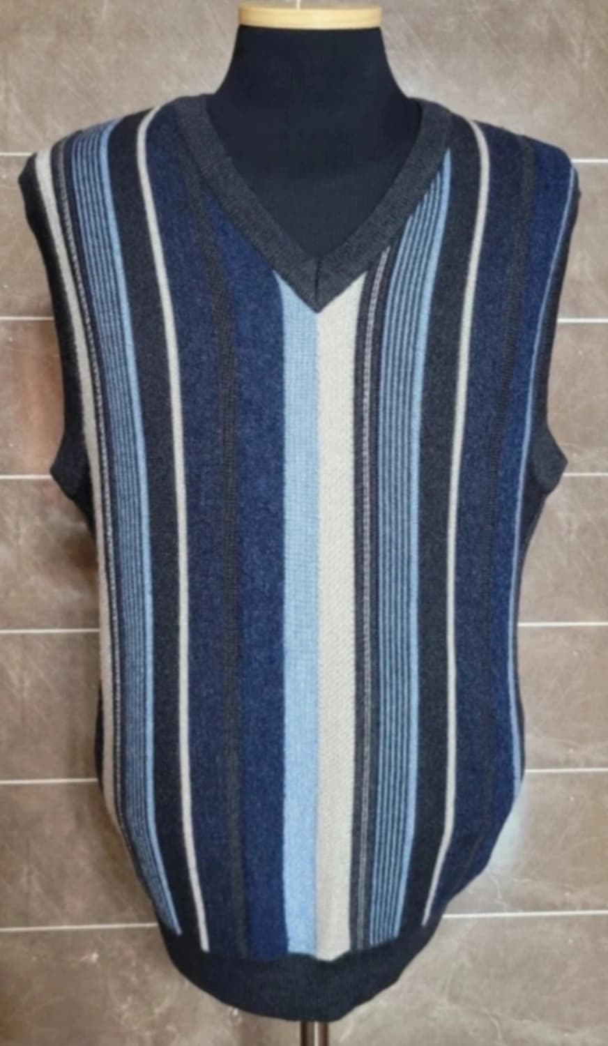 (남성100사이즈) jean pierre 니트조끼(울50%) 상품이미지1