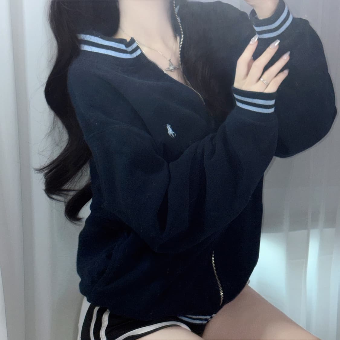 🐰폴로 랄프로렌 유일매물 후리스 여리 집업🩵 상품이미지2
