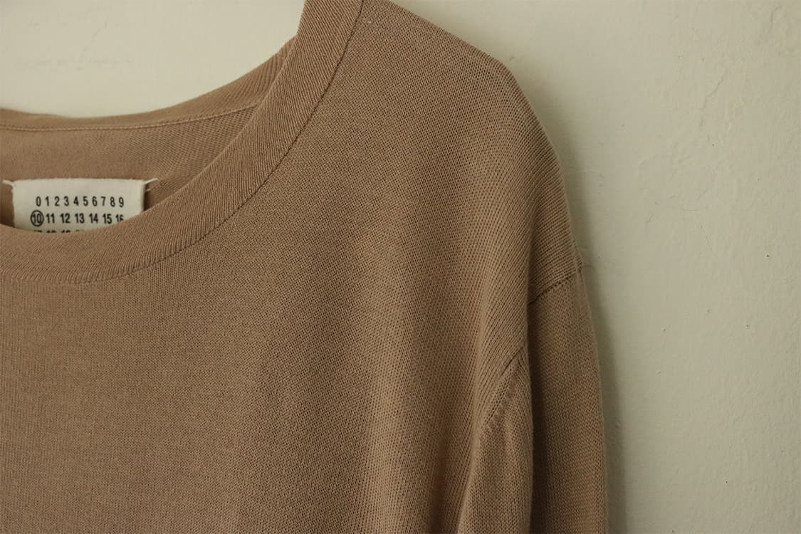 메종 마르지엘라 베이지 니트 탑 상품이미지10