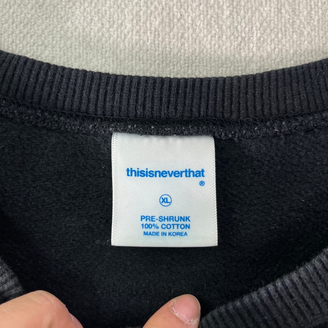 105 디스이즈네버댓 빅로고 맨투맨 상품이미지3