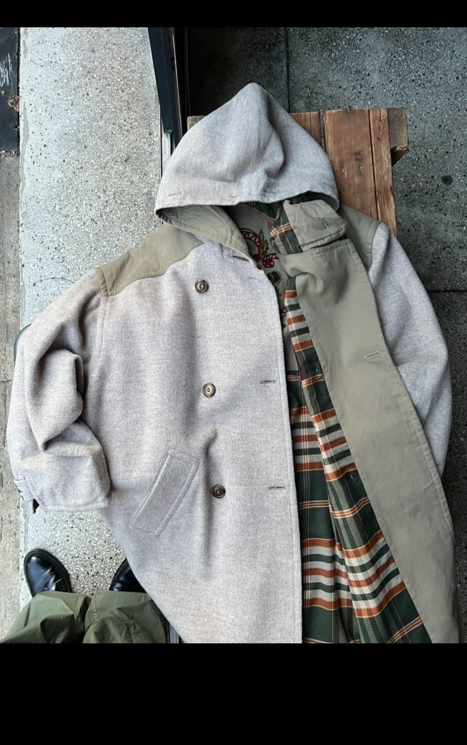 빈티지 울 코트 상품이미지7