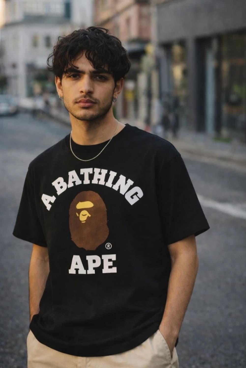 <특가>베이프 컬리지 로고 반팔티 (새상품) 상품이미지5