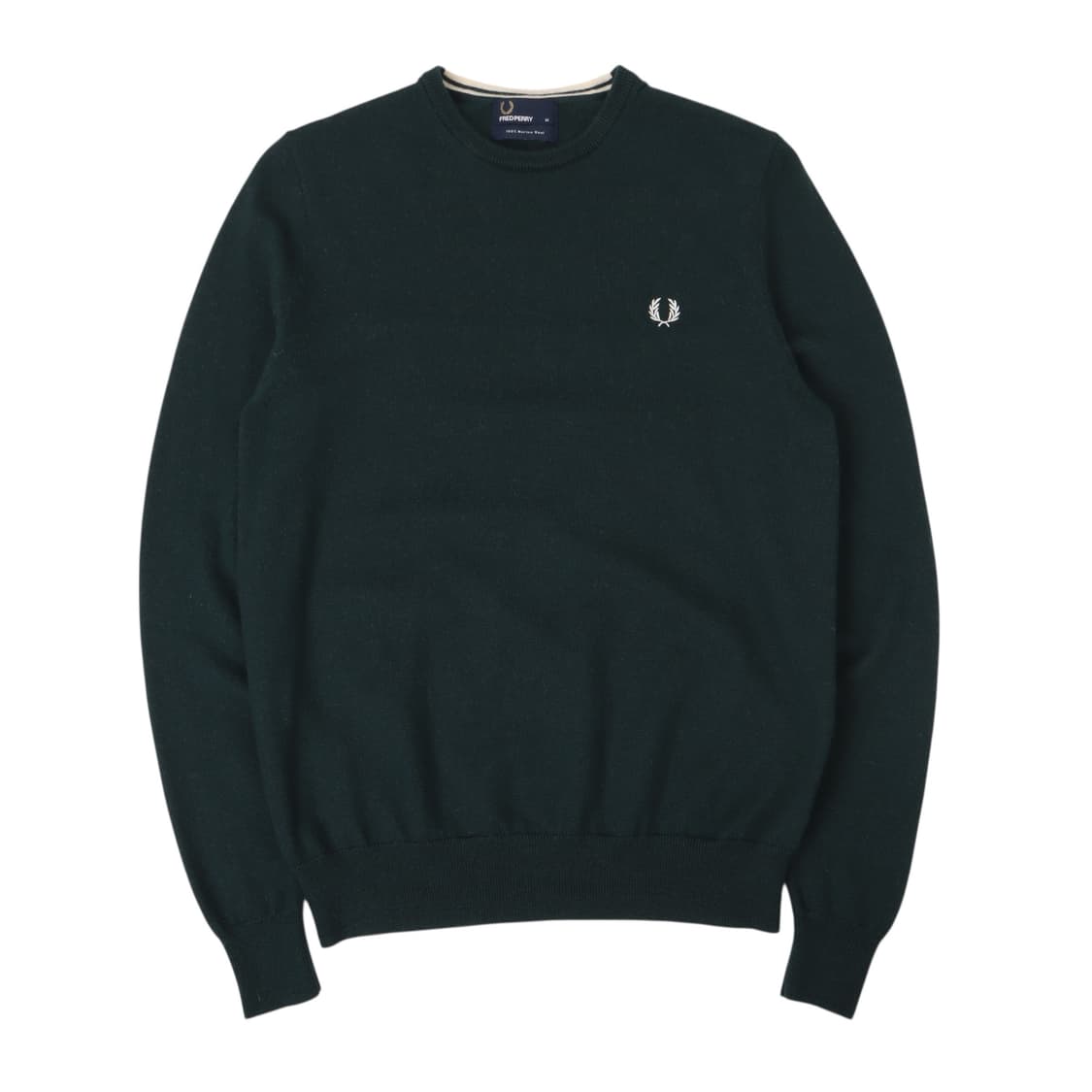 프레드페리 블랙 메리노울 니트 스웨터 상품이미지1