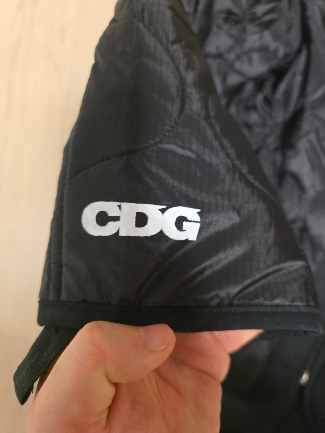 CDG 꼼데 알파 인더스트리 바이어스 라이너 자켓 블랙 XL 상품이미지4