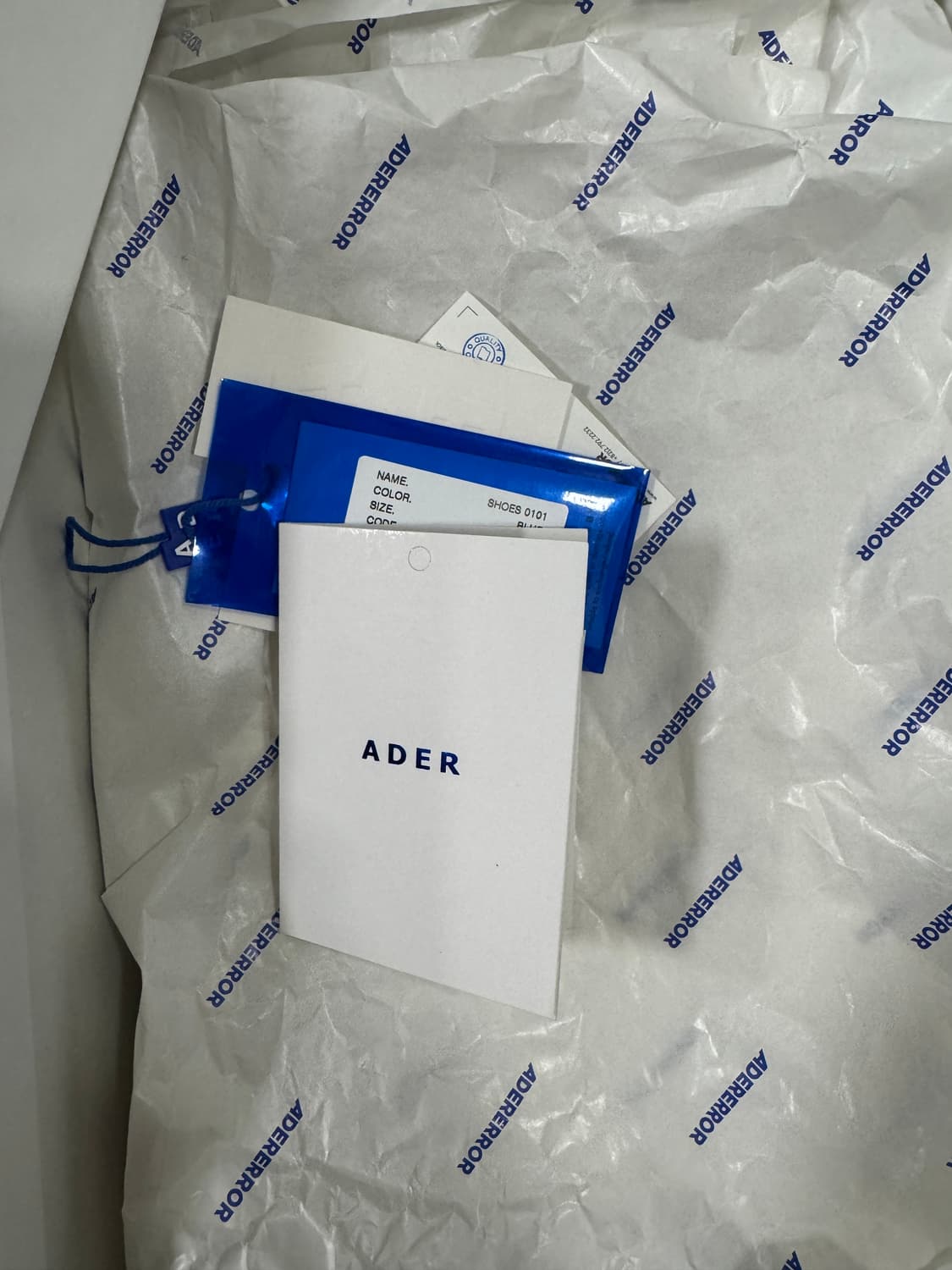 Ader error Nubuck Blue 상품이미지4