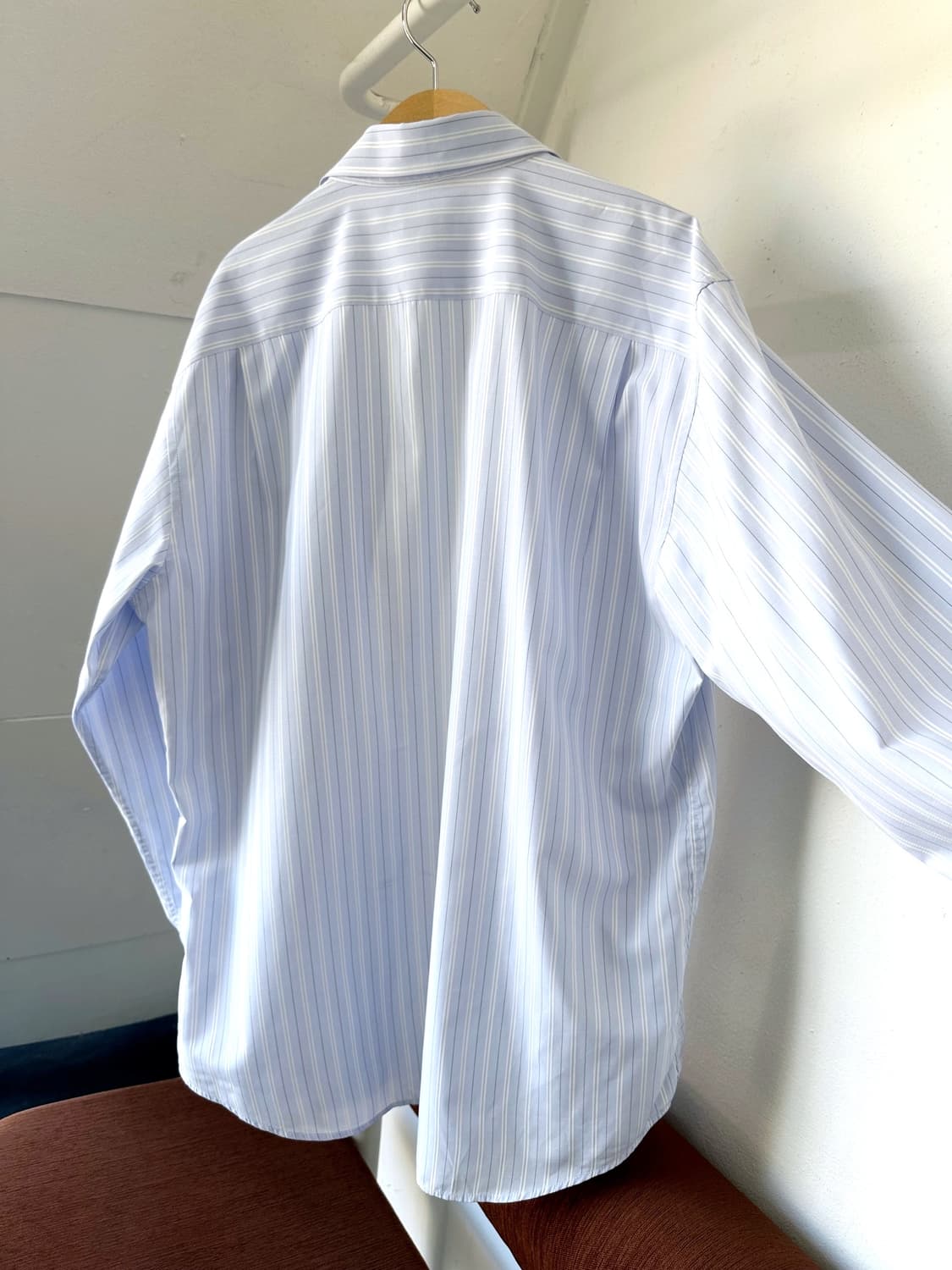 High count multi stripe B/D shirt 상품이미지3