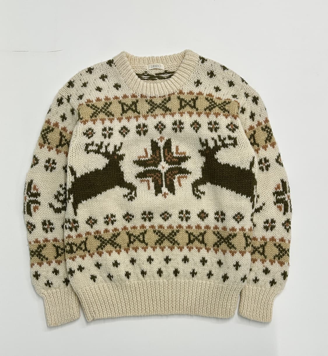 90s japan 재팬 빈티지 양모 노르딕 스웨터 상품이미지1