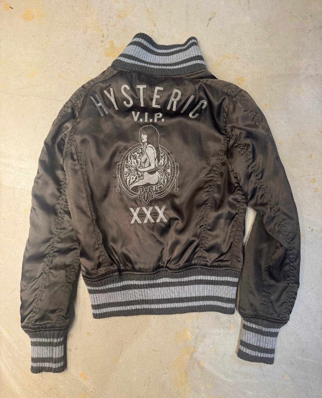 Hysteric Glamour 아카이브 빅 자수 로고 봄버자켓 스카잔 상품이미지5