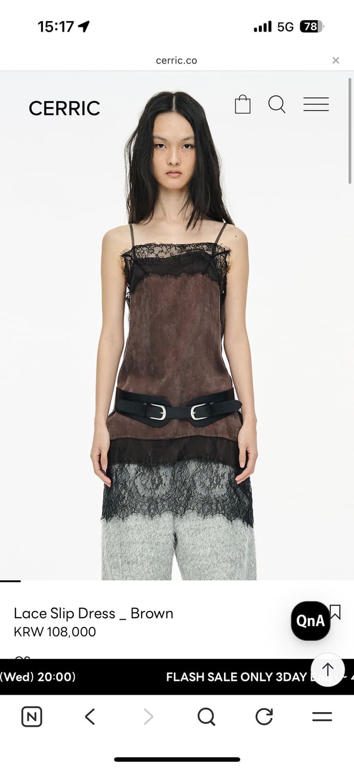 세릭 레이스 슬립 드레스 lace slip dress 상품이미지1