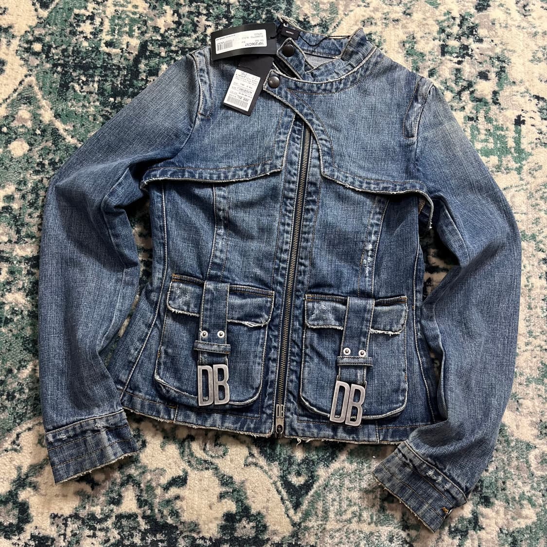 00s Dirk Bikkembergs 딕 비켐버그 데님 f206 자켓 S 상품이미지2