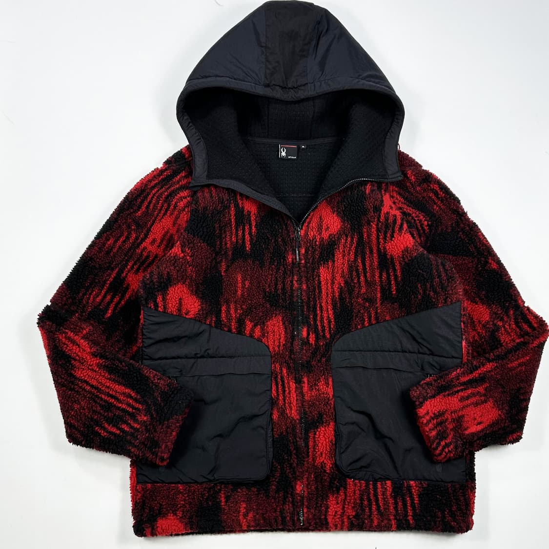 스파이더 풀오버 양털 후디 후리스 XL 상품이미지1