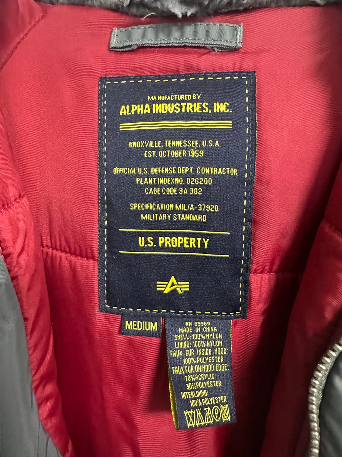 알파인더스트리 n-3b 파카 상품이미지4