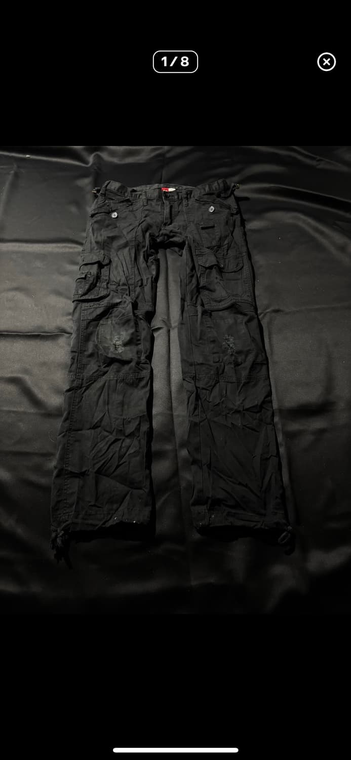 Unknown Black Y2k Cargo pants 상품이미지1