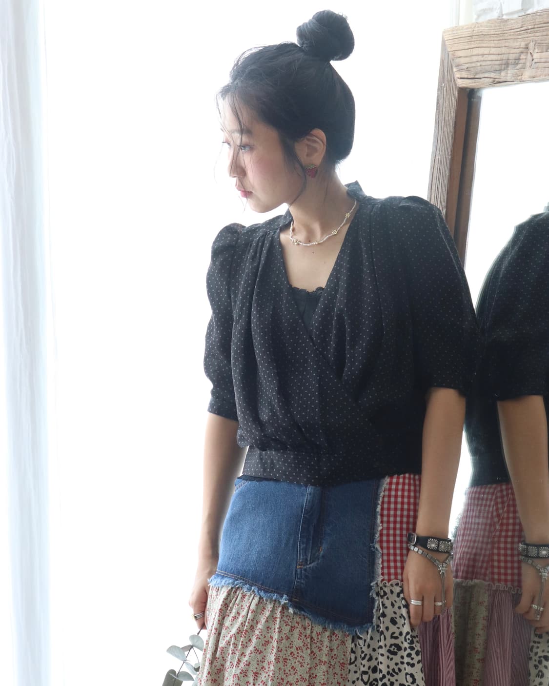 [Hysteric Glamour] Black Star Blouse 상품이미지8