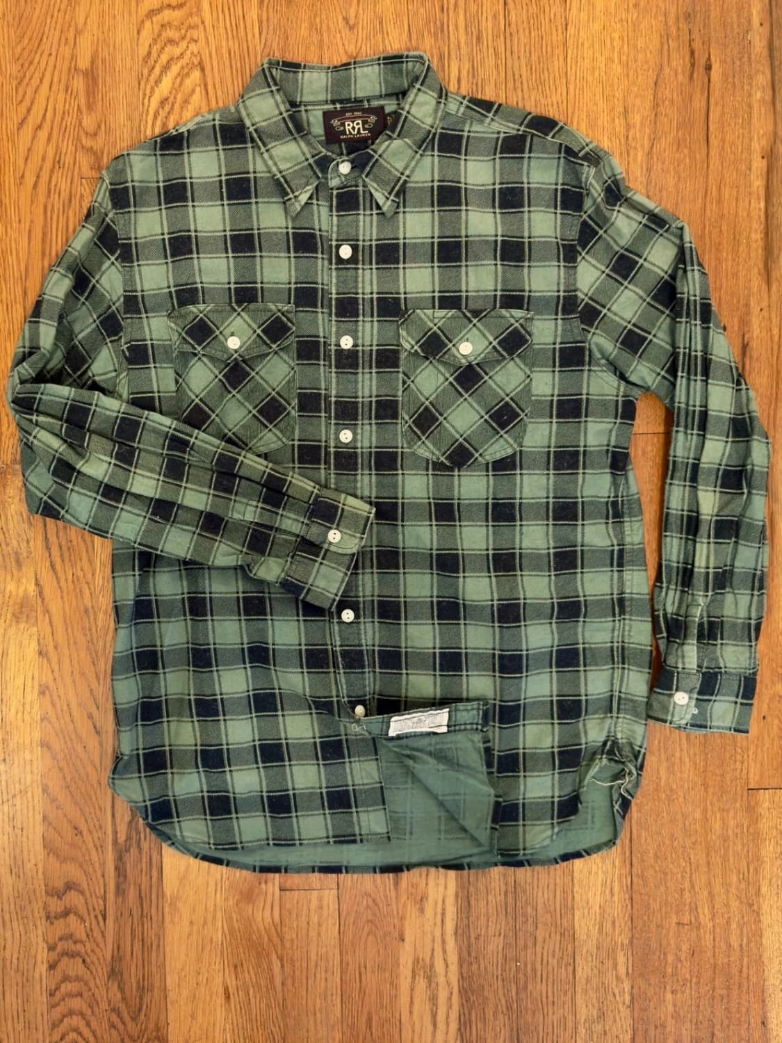 RRL 더블알엘 버팔로 체크 트윌 워크셔츠 상품이미지1