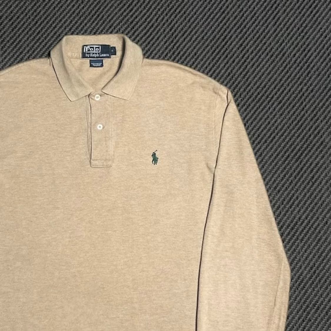 [M] Polo 폴로 랄프로렌 베이지 긴팔 카라티 상품이미지3