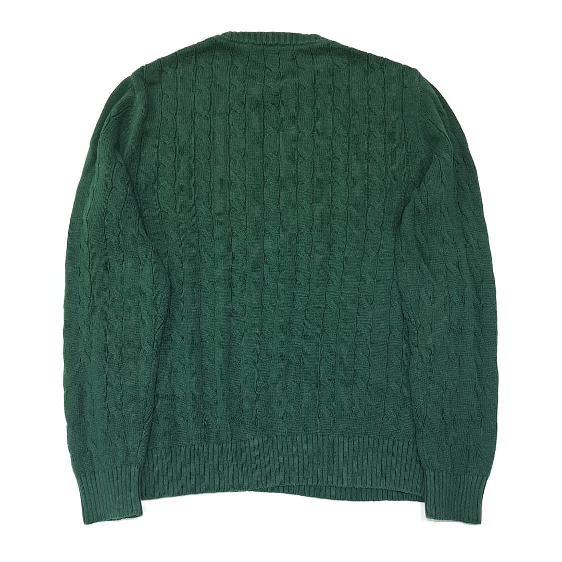 CL267 M 노티카 00s 코튼 케이블 그린 니트 스웨터 상품이미지6