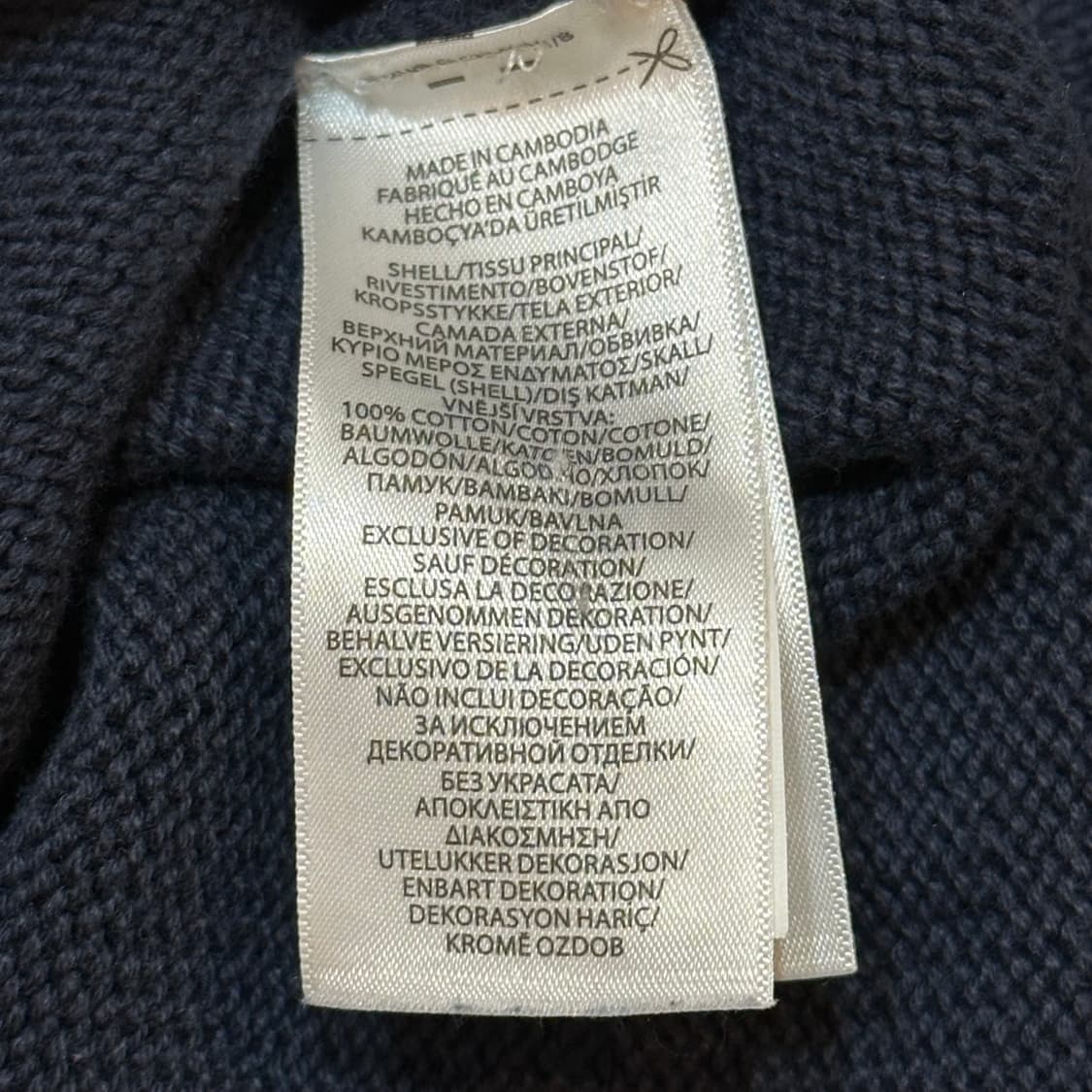 L 폴로랄프로렌 네이비 코튼 니트 상품이미지5