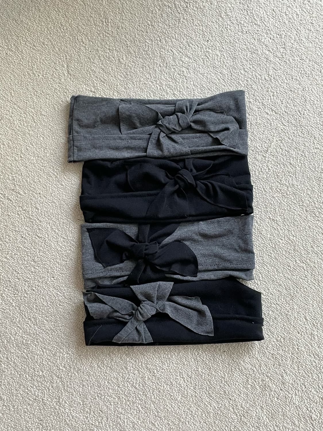 리본 포인트 배색 헤어밴드 상품이미지9