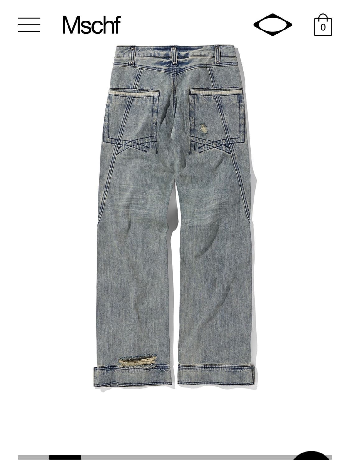 미스치프 데님 ANATOMIE JEAN_BLUE GREY L사이즈 상품이미지2