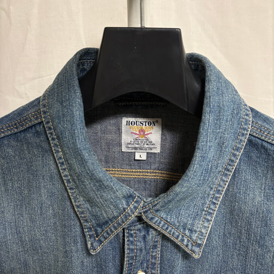 휴스턴 데님 워크셔츠 / 중청, L 상품이미지4
