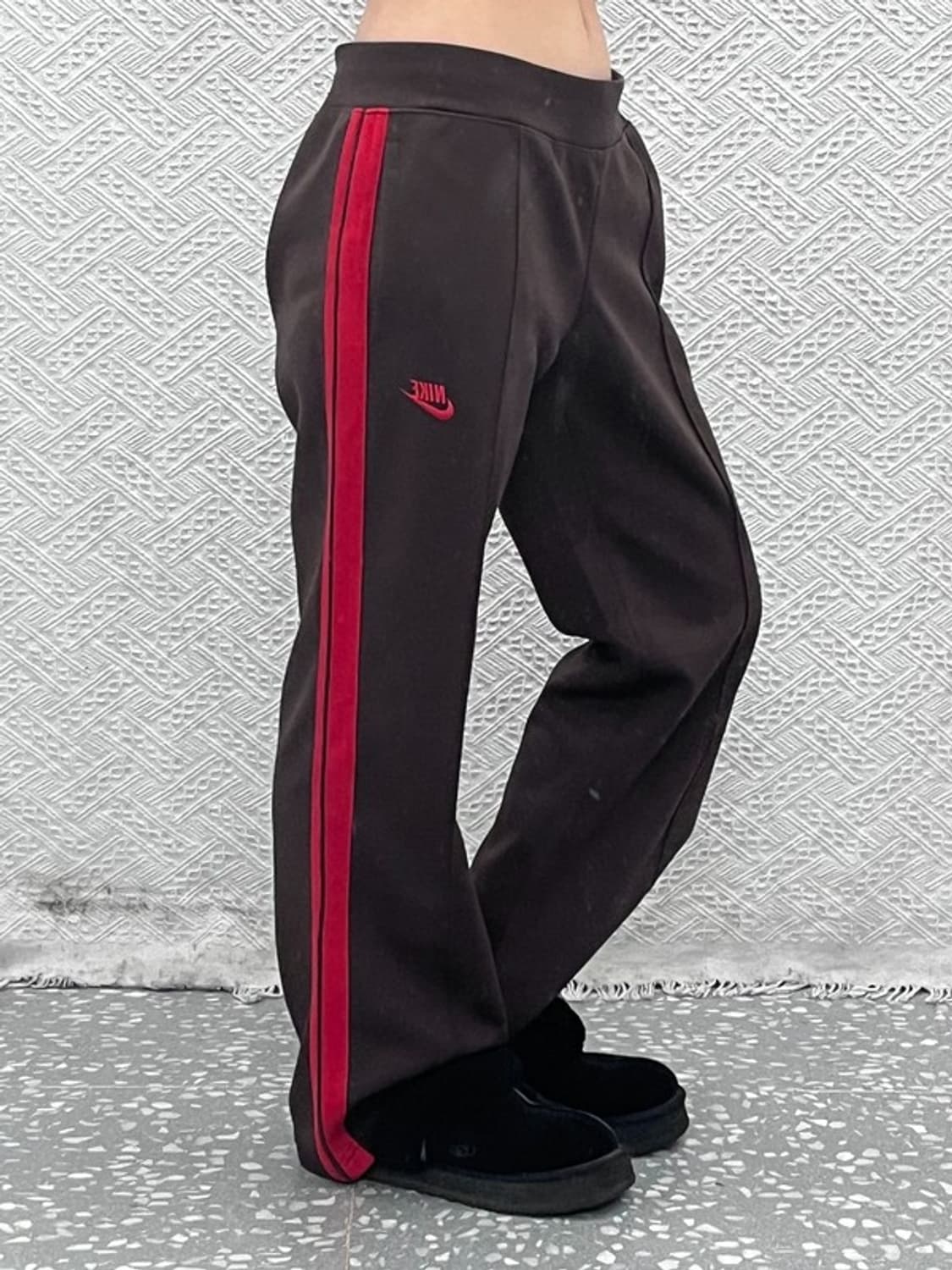 나이키 올드스쿨 빈티지 레트로 브라운레드 트랙팬츠 XL C11166 상품이미지1