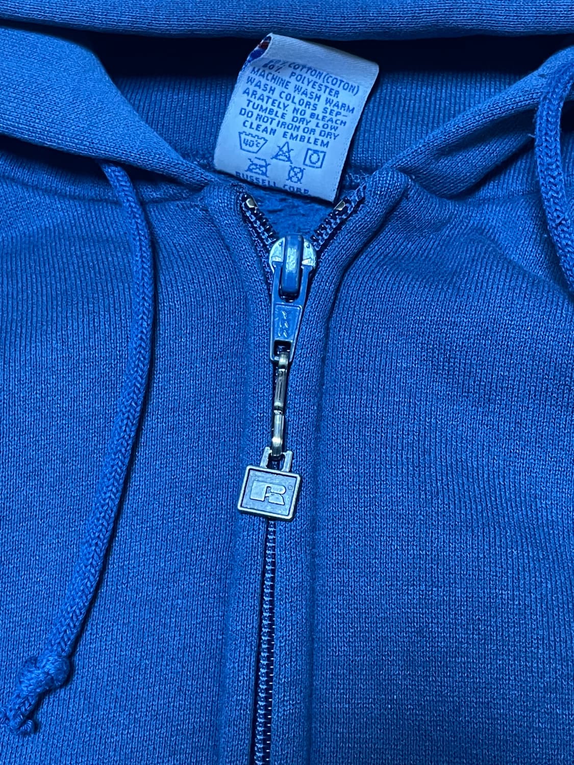 Russell Athletic Hoodie zip Fadeblue usa 상품이미지3