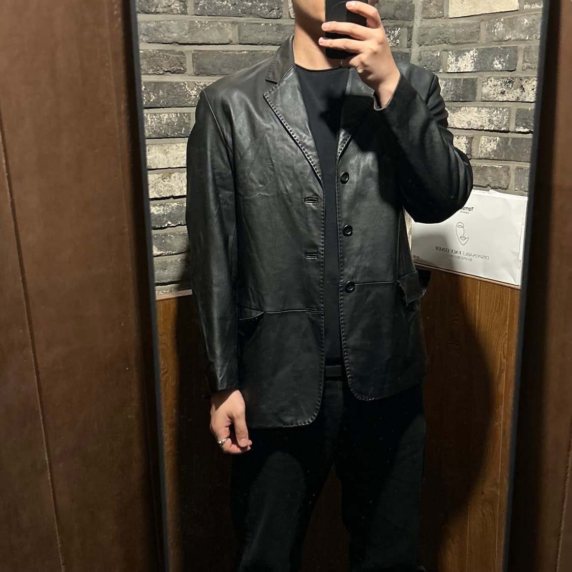 XL) 빈티지 양가죽 리얼 레더 블레이저 자켓 상품이미지9