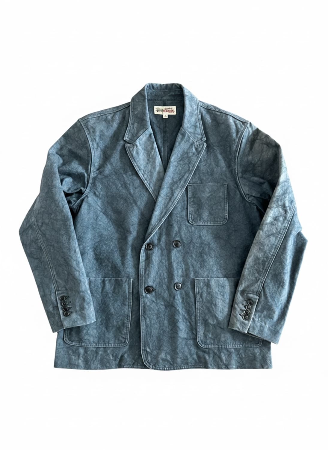 [XL] 스투시 워크기어 더블브레스티드 캔버스 블레이저 자켓 상품이미지1