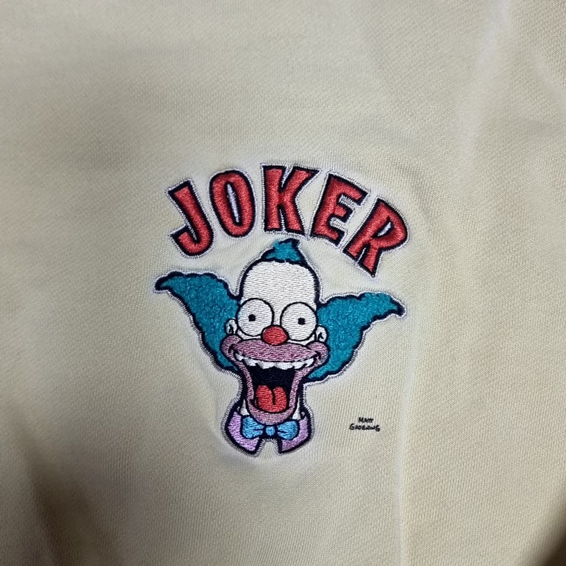 hm*심슨 크러스티 조커 콜라보자수 맨투맨 티셔츠 free 상품이미지2