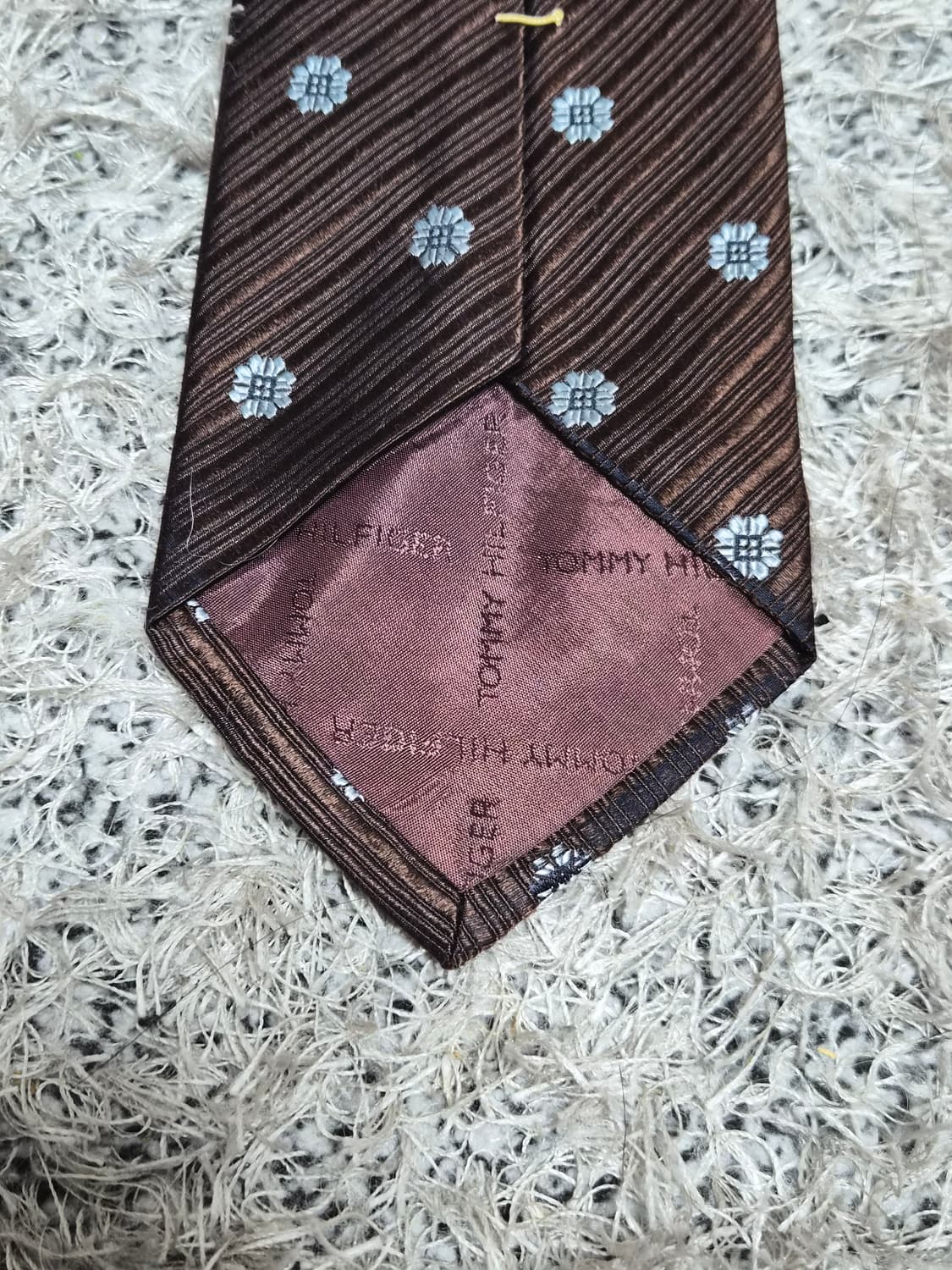 타미힐피거Tommy 플라워 도트 패턴 넥타이 Free - N42 상품이미지3