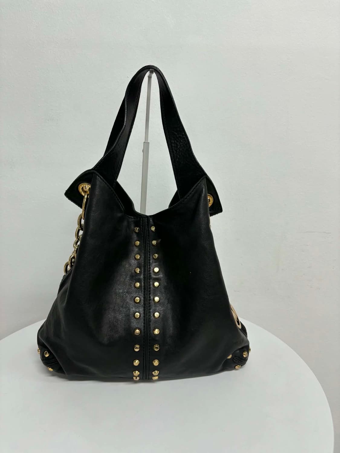 Michael Kors 마이클코어스 램스킨 스터드 체인 호보 토트백 크로 상품이미지2