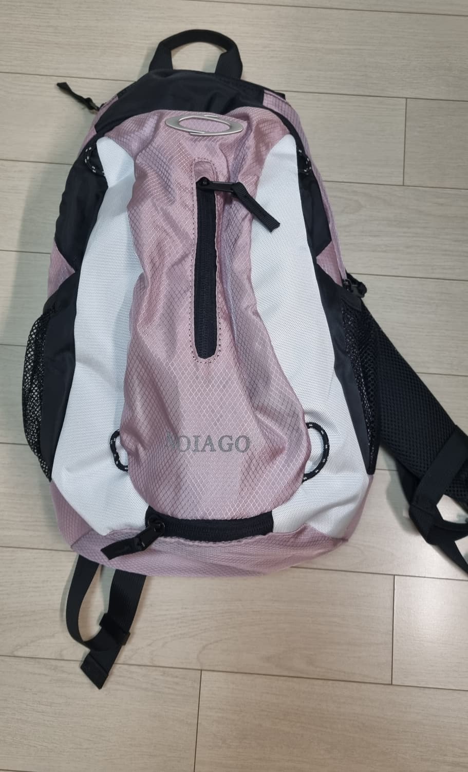 노이아고 NOI1233 멀티로고 핑크 백팩 상품이미지1