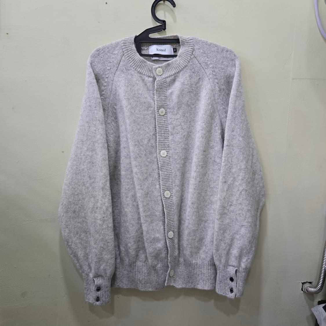 니티드 쉐기독 울 100% 라운드 가디건 (XL) 상품이미지1