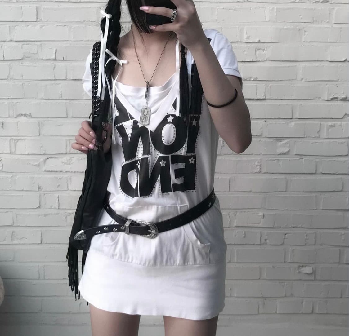 빈티지 후드 원피스 상품이미지2