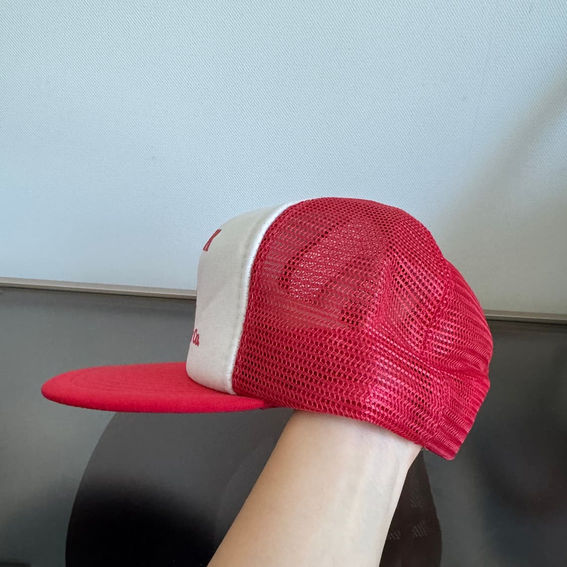 USA BARKER 레드 빈티지 모자 볼캡 vintage cap 상품이미지7