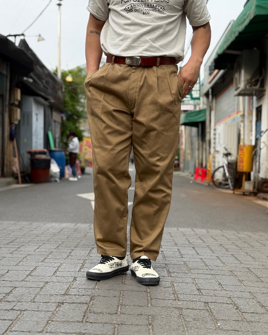 90-00‘s Ox-River 사이드 어저스트 트라우저 95(35) 상품이미지8